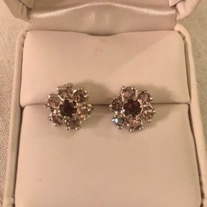 Crystal Flower Earrings